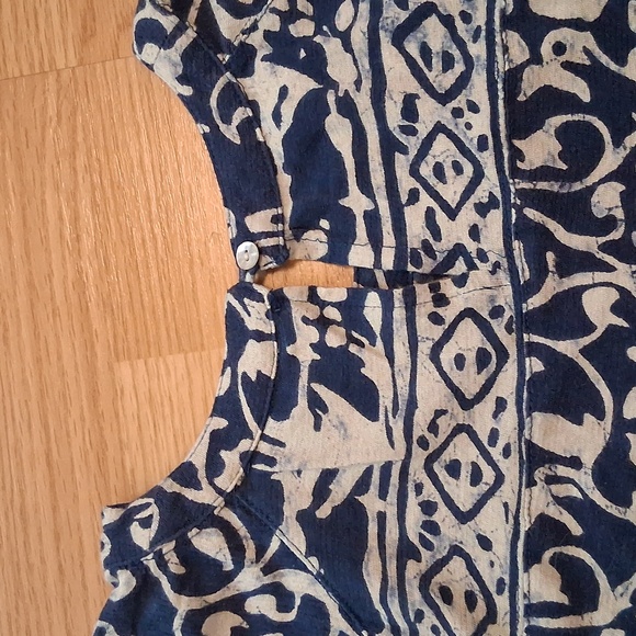 Lucky Brand Womens Blue Paisley Print Blouse Size Large - Picture 6 of 6